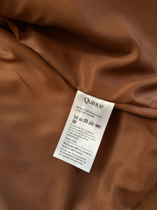 Brand New Quince Leather Jacket - Picture 5 of 5